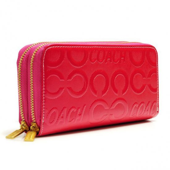 Coach In Signature Large Fuchsia Wallets ARX | Coach Outlet Canada